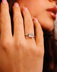 Aquamarine Engagement Ring - Melt'm Jewelry