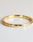 Flush Set Diamond Wedding Band - 1.5 mm