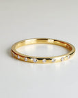 Flush Set Diamond Wedding Band - 1.5 mm