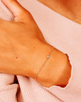 Bezel Set Diamond Bracelet 14k Gold