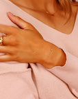 Bezel Set Diamond Bracelet 14k Gold