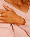 Bezel Set Diamond Bracelet 14k Gold