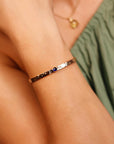 Birthstone Gold Cuff Bracelet, Hand Stamped Goddess Bracelet, Lab Grown Sapphire, Emerald, Ruby Personalized Bracelet, Mother's Day Gift