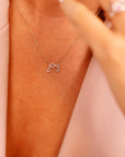 14k Solid Gold Diamond Joy Necklace - Melt'm Jewelry
