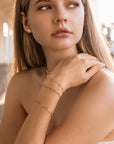Gold Chain Bracelet, Gold Filled Minimalist Chain Bracelet, Layering Bracelet, Statement Bracelet, Jewelry Gift For Mom