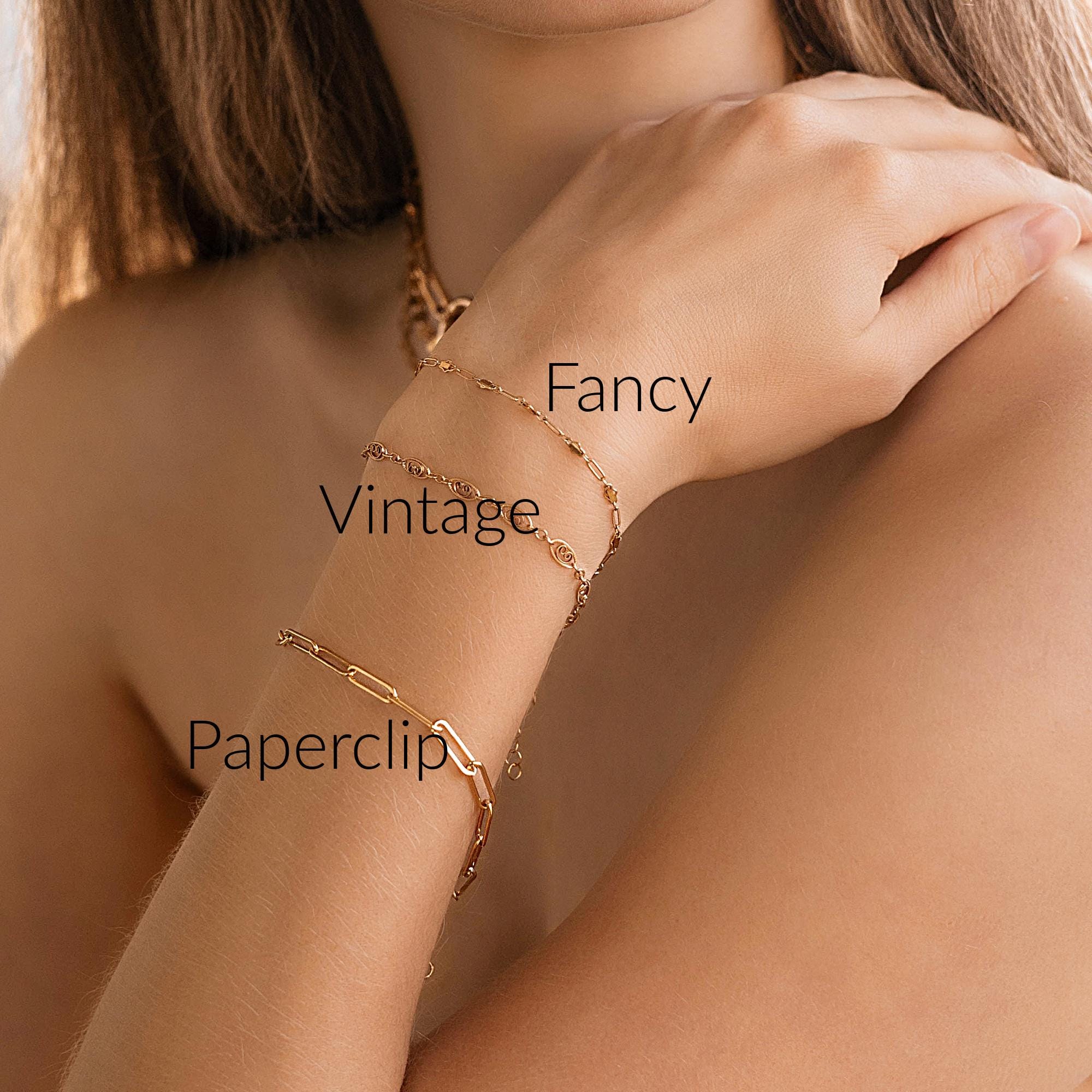 Gold Chain Bracelet, Gold Filled Minimalist Chain Bracelet, Layering Bracelet, Statement Bracelet, Jewelry Gift For Mom