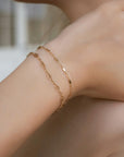 Gold Chain Bracelet, Gold Filled Minimalist Chain Bracelet - Melt'm Jewelry