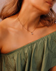14K Solid Gold Salt and Pepper Diamond Cluster Necklace with Pear Moissanites