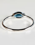 Marquise London Blue Topaz Ring, 14k GoldTopaz Engagement Ring, December Birthstone Jewelry Gift For Her, East West Marquise Gemstone Ring