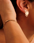 Three Birthstone Bracelet 14k Gold Filled