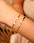 Gold Filled Personalized Bar Bracelet • Custom Engraved Gift for Her - Melt'm Jewelry