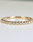 Half Eternity Ring 14k Solid Gold