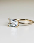 Aquamarine Engagement Ring - Melt'm Jewelry