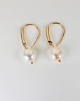 Baroque Pearl Dangle Earrings, Gold Filled Big Pearl Earrings
