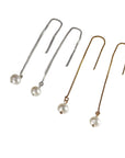 Freshwater Pearl Chain Earrings in Gold Filled, Solid Gold or Sterling Silver - Melt'm Jewelry