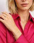 Dainty Pearl Chain Bracelets Gold Filled, Freshwater Pearl Bracelet - Melt'm Jewelry
