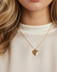 Personalized Birth Flower Heart Locket Necklace, Memorial Photo Pendant Necklace - Melt'm Jewelry