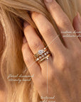14k Gold Flush Set Diamond Wedding Band, Diamond Gypsy Ring