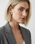 Chunky Gold Hoops, Hammered Gold Thick Hoop Earrings