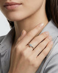 0.25ct Diamond Solitaire Ring 14K Solid White Gold