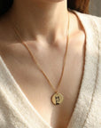 Photo Engraved Necklace Gold Filled, Custom Portrait Coin Necklace - Melt'm Jewelry