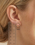 10mm Hammered Circle Stud Earrings, Gold Filled or Sterling Silver Studs