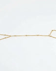 Gold Slave Bracelet, Satellite Hand Chain Bracelet