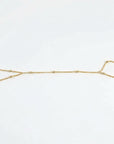 Gold Slave Bracelet, Satellite Hand Chain Bracelet - Melt'm Jewelry
