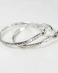 2 Inch Patterned Large Oval Hoop Earrings in Sterling Silver