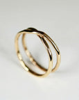 Gold X Ring, Gold Wrap Ring, Gold Filled Criss Cross Ring - Melt'm Jewelry