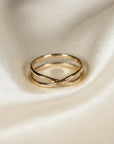 X Ring, Wrap Ring, Criss Cross Ring in gold filled or sterling silver
