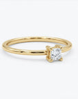 Dainty Princess Cut Diamond Stacking Ring