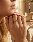 14k Solid Gold Twist Ring