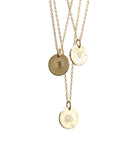 Initial Necklace Gold Filled or Sterling Silver, Personalized Jewelry - Melt'm Jewelry