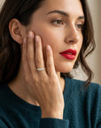 14k Gold Micro Pave Signet Ring, CZ Stacking Ring - Melt'm Jewelry