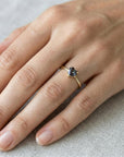 14K Gold Heart Cut Alexandrite Ring – June Birthstone Engagement Ring