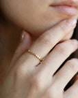 minimalist gold stacking ring thin gold filled midi ring