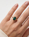 Pear Cut Emerald Ring 14k Gold