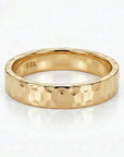 14k Gold Hammered Wedding Band 3mm - Rose Gold, Yellow Gold or White Gold - Melt'm Jewelry