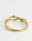 Diamond Twig Wedding Ring 14k Solid