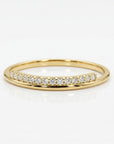Diamond Wedding Band 14k Gold