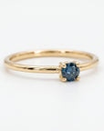 14k Gold Blue Montana Sapphire Ring, September Birthstone Jewelry - Melt'm Jewelry