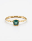Cushion Cut Montana Sapphire Engagement Ring 14k Gold - Melt'm Jewelry