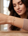 Diamond Heart Bracelet in 14k Gold