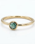 Teal Green Montana Sapphire Ring