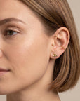 14k Gold Bee Stud Earrings