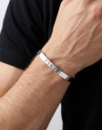 Dad Gift, Men's Cuff Bracelet, Personalized Custom Rune Cuff Bracelet, Father's Day Gift