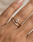 14k Gold Blush Morganite Ring - Melt'm Jewelry