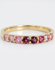 Ombre Ring Band in 14k Solid Gold - Melt'm Jewelry