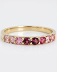 Ombre Ring Band in 14k Solid Gold